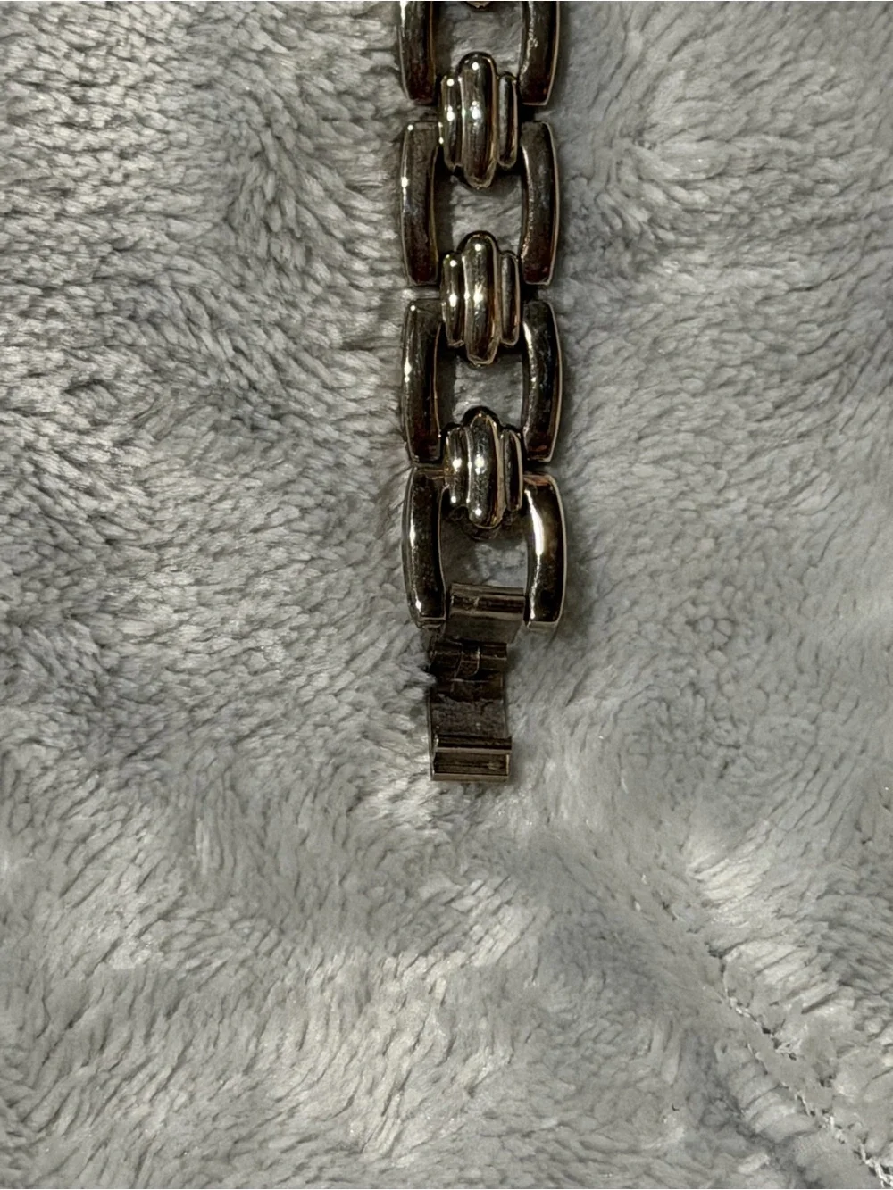 Chunky Silver Link Bracelet - Polished Stainless Finish